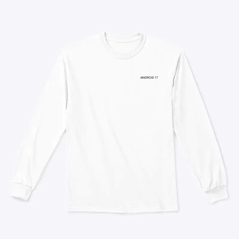 Android 17 White Long Sleeve T-shirt